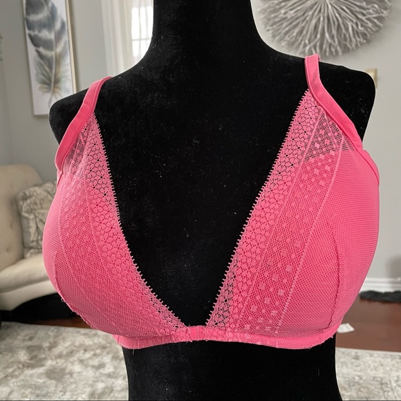 Victoria Secret Incredibles Plunge Bra Pink Size 34DDD - Picture 11 of 17